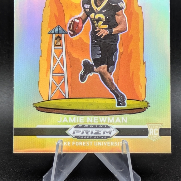 2021 Panini Prizm Draft Picks On Campus Jamie Newman OC-JN Rookie RC Wake Forest - Picture 3 of 6